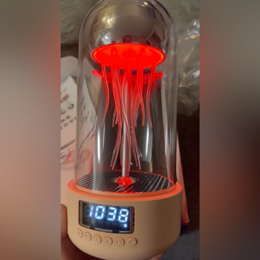 Motion Jellyfish Bluetooth speaker Clock with Colorful Light Display - Picture 14 of 16